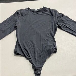 SKIMS Charcoal Long Sleeve Top
